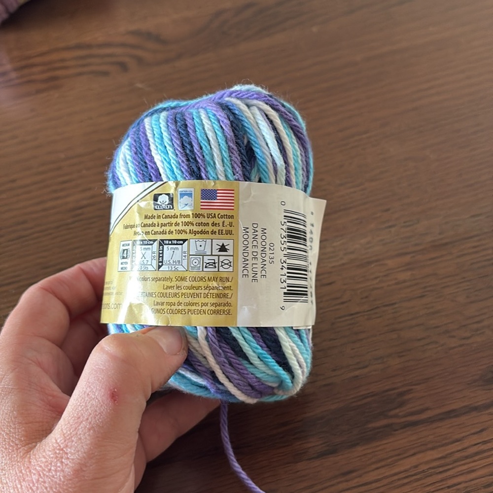 Lily Sugar'n Cream Multicolor Yarn - Picture 2 of 3